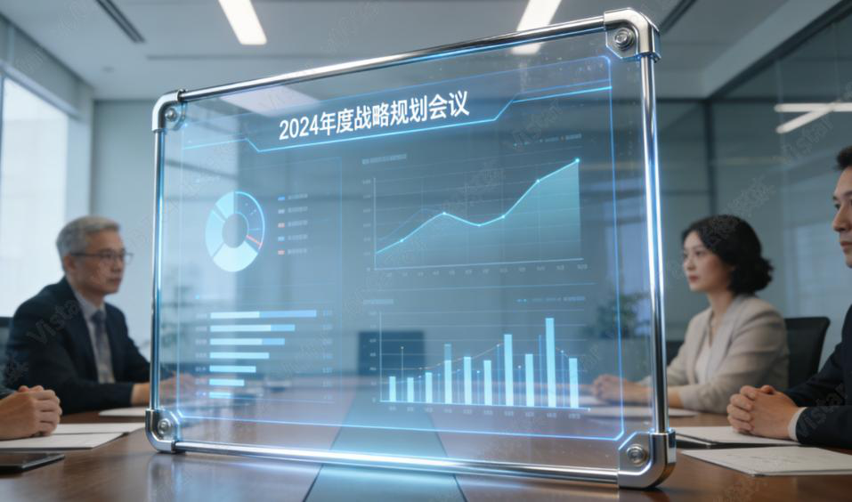 Conference Transparent Micro LED in corporate conference room