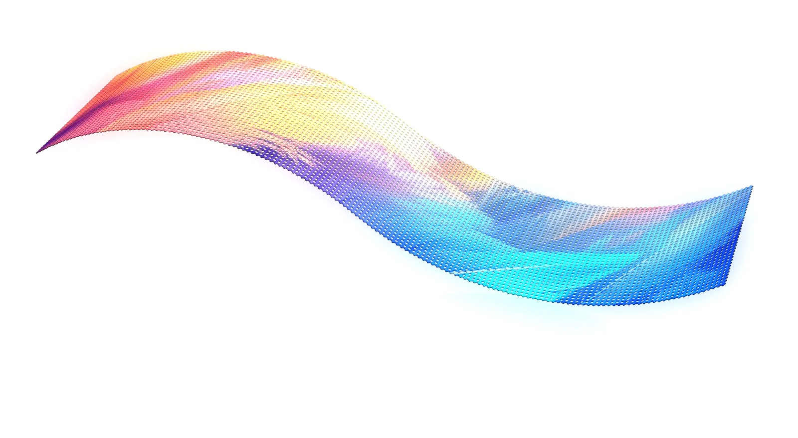 Photoelectric glass facade showing colorful content