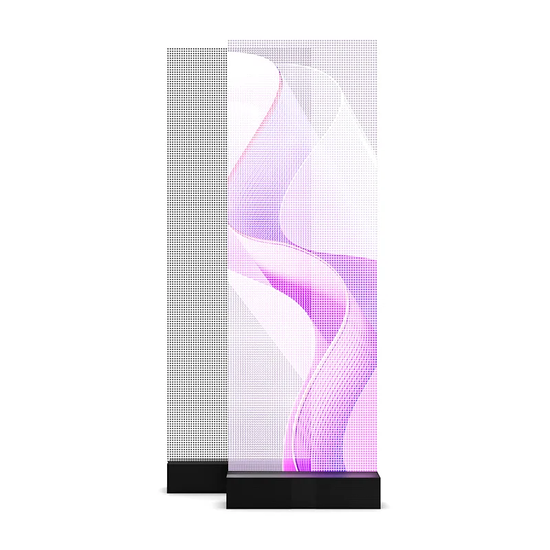 Crystal Core Screen rolled up for easy transport