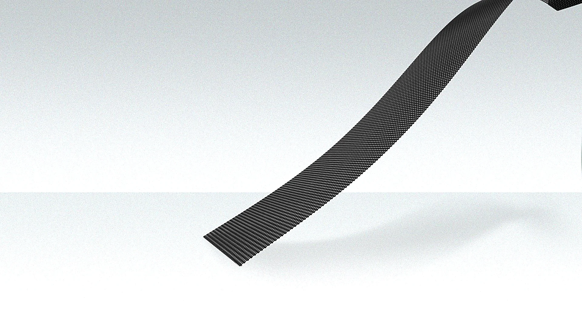 Thin holographic transparent LED film strip